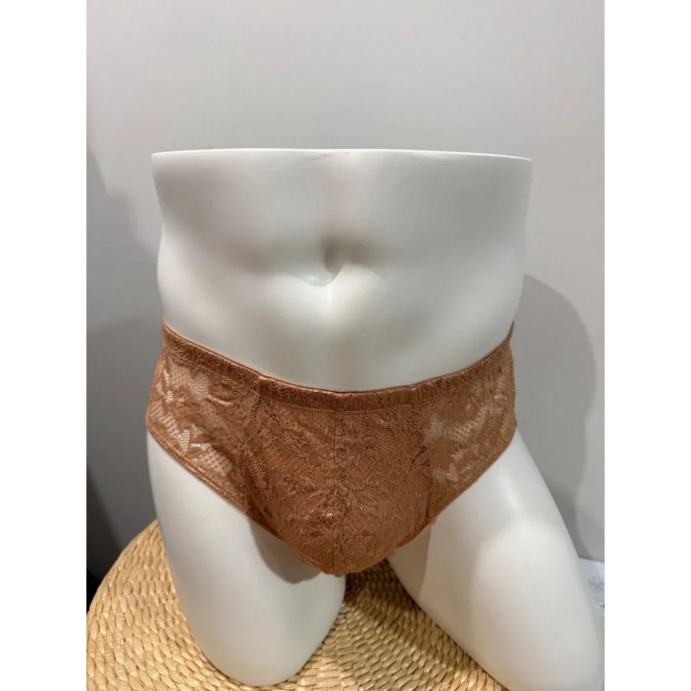 Cosabella Men's NSN Never Comfort Micro Lace Brief Cinque Luxury Underwear L